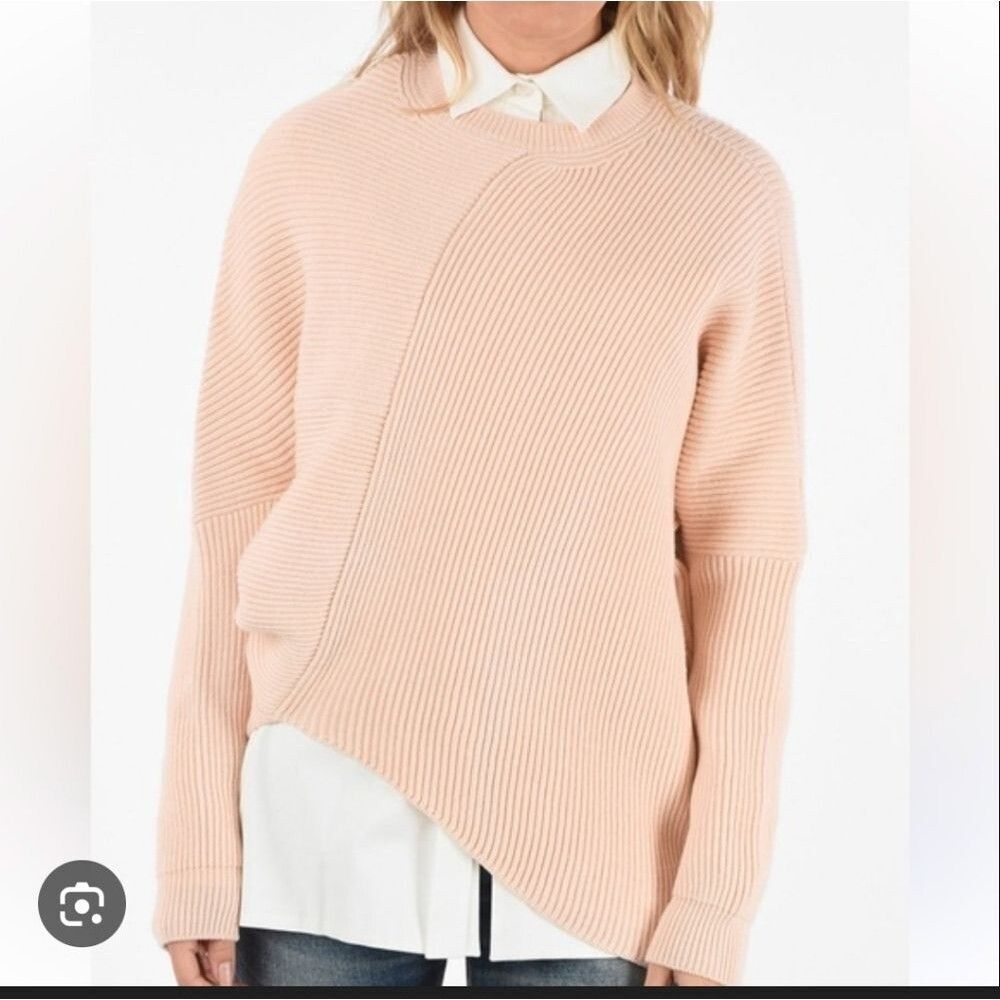 Stella McCartney Asymmetrical Ribbed Sweater size S/M